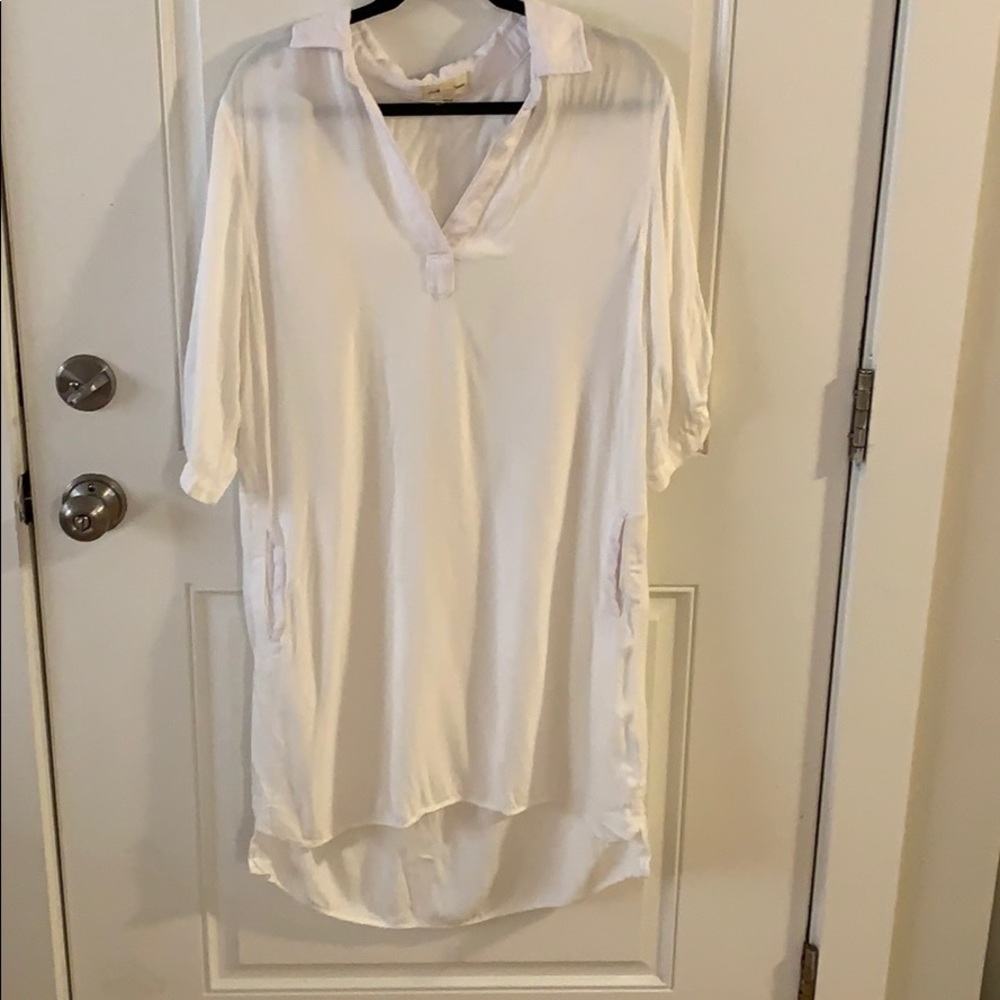White cotton dress